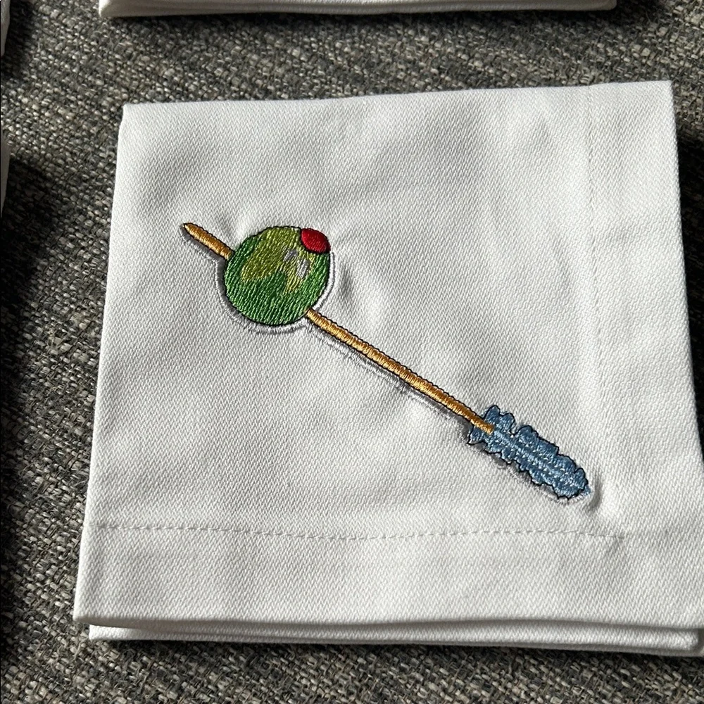 Set of 6 Tidbits Cocktail Napkins
